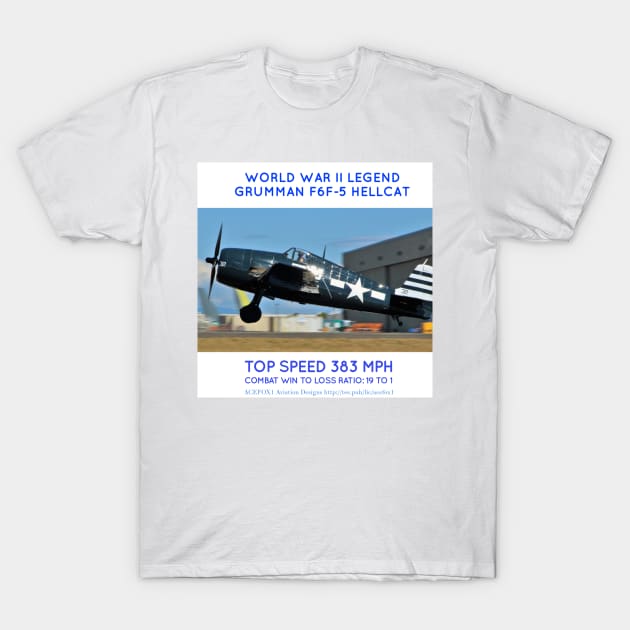 Grumman F6F Hellcat T-Shirt by acefox1